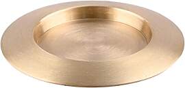 NKlaus Kerzenteller rund Ø 13cm Messing Gold matt 