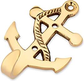 NKlaus Maritim Haken Anker 4x7cm aus Messing gold