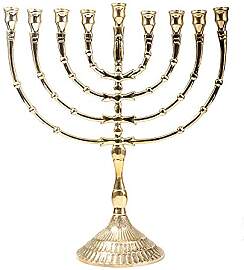 NKlaus Menorah 32cm hoch Hanukkah für Kerzen bis