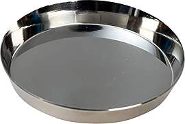 NKlaus Teller Edelstahl poliert ? 8cm Kerzenhalter 