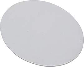 NKlaus Teller oval Aluminium weiß 10x8cm