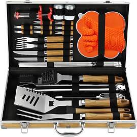 N NOBLE FAMILY 30PCS Hochwertiges Edelstahl Grill