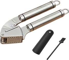 Noaxylic Knoblauchpresse Set mit Schäler und