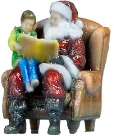 NOCH® Weihnachtsmann und Junge, 3D-Figuren aus
