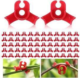 Nogeqi 60 Stück Pflanzenbieger 90 Grad Lst Clips, 