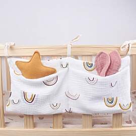 NOLACE Babybett Organizer Hängend Betttasche zum
