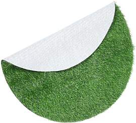 NOLITOY Outdoor Teppich Rund aus Kunststoff für