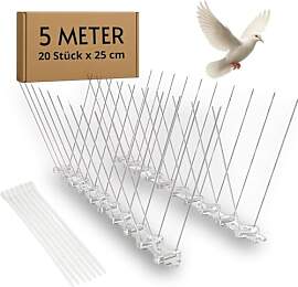 NOOGUI - Taubenabwehr Spikes - 5 m mit 20
