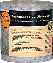 NOOR Sichtschutzstreifen PVC BLICKDICHT für