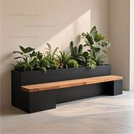 Nordische Kreative Blumenkasten-Sitzbank, Moderner 