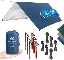 NORDMUT® Tarp 3x3/4m wasserdicht für optimalen