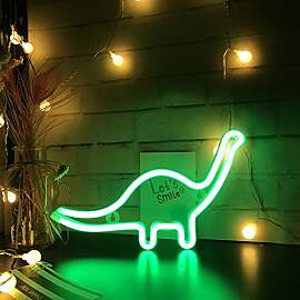 Nordstylee LED-Neon Lichtschild, Dinosaurier,