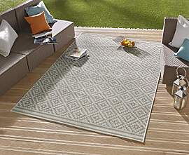 NORTHRUGS In- und Outdoor Teppich Raute 240x340cm