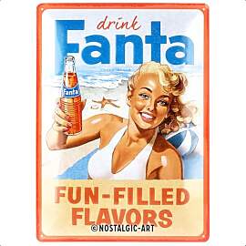 Nostalgic-Art Retro Blechschild, 30 x 40 cm, Fanta 