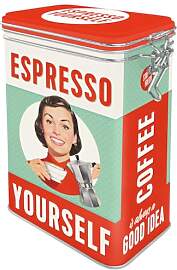 Nostalgic-Art Retro Kaffeedose, 1,3 l, Espresso