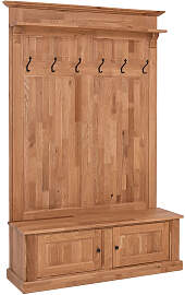 Nostalgische Landhaus Garderobe, Eiche geölt