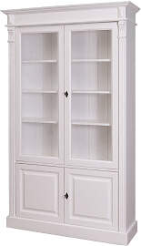 Nostalgischer Vitrinenschrank in Landhausoptik
