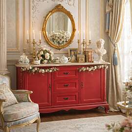 nostalgisches Sideboard - Konsole im Regency-Stil