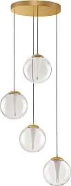 NOVA LUCE Pendelleuchte "GALEO", gold,