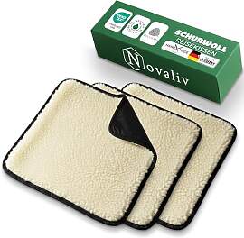 Novaliv 3er Set Reisekissen Natur 37 x 37 cm,