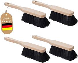Novaliv 4er Set KUNSTBORSTEN SCHWARZ Handfeger