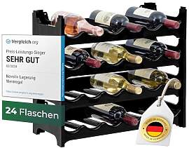 Novaliv Flaschenregal für 24 Flaschen aus