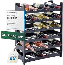 Novaliv Flaschenregal für 36 Flaschen aus