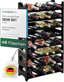 Novaliv Flaschenregal für 48 Flaschen aus