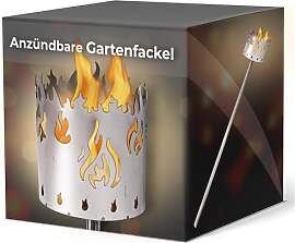 Novaliv Gartenfackel für draußen Motiv Feuer -