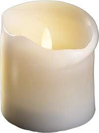 Novaliv Mittlere LED Stumpenkerze mit Timer -