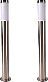 Novatool 2X Gartenlampen I 80 cm I Edelstahl I