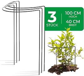 Novatool 3 Strauchstütze 100 cm hoch halbrund 40
