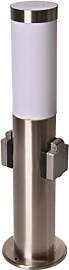 Novatool Gartenlampe I 45 cm I mit 2 Steckdosen I