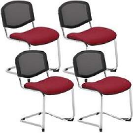 Nowy Styl Besucherstuhl Iso Ergo Mesh bordeaux
