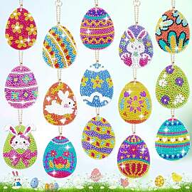 Ntwdby 15 Stück 5D Diamond Painting Set Ostern,
