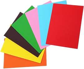 NUOBESTY 20 Stück Buntes Wellpapier A4 Für Diy