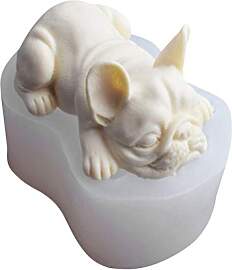 NUOBESTY 3D Französische Bulldogge Silikonform