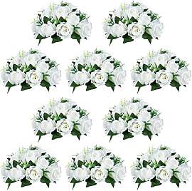 NUPTIO 10 Stück Künstliche Blumenstrauß, 15