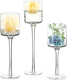 Nuptio Glas Teelichtkerzenhalter Hoher