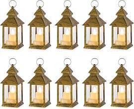 NUPTIO Laterne Kleine Weihnachten Deko - 10er led