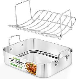 Nutrichef Bräter mit Deckel – Edelstahl