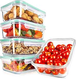 Nutrichef Glas Frischhaltedosen aus