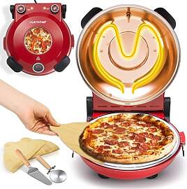 NutriChef Pizzaofen Elektrisch – Ø 35,5 cm