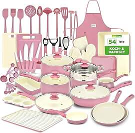 NutriChef Topfset & Pfannenset – 54-teiliges 