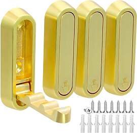 NVGFTG 4 Stück Klapphaken Gold Wall Hooks