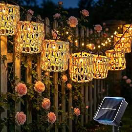 Nzkeuf LED Solar Lichterkette Aussen, 10er LED