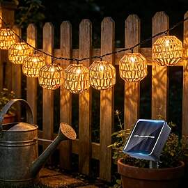 Nzkeuf LED Solar Lichterkette Aussen, 10er LED