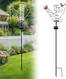 Nzkeuf Regenmesser für Garten, Solar Outdoor