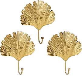Oairse 3PCS Dekorative Garderobenhaken Gold