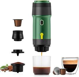obecilc 3-in-1 tragbare Espressomaschine, 20 Bar